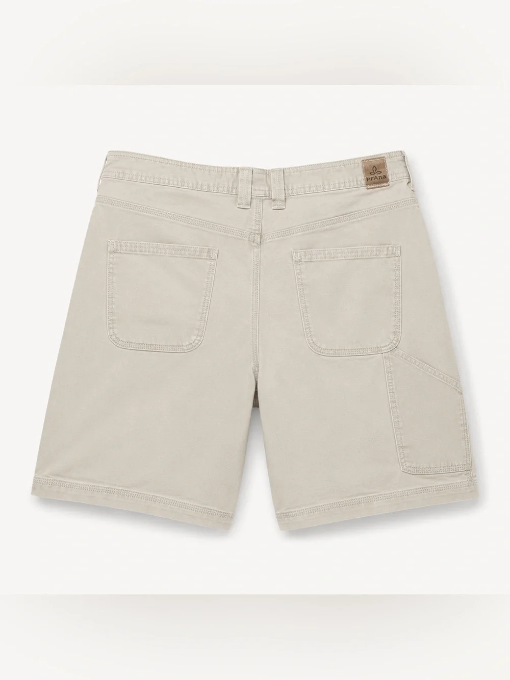 prAna Bronson Shorts Men’s 32x11 Khaki Organic Cotton Stretch Canvas